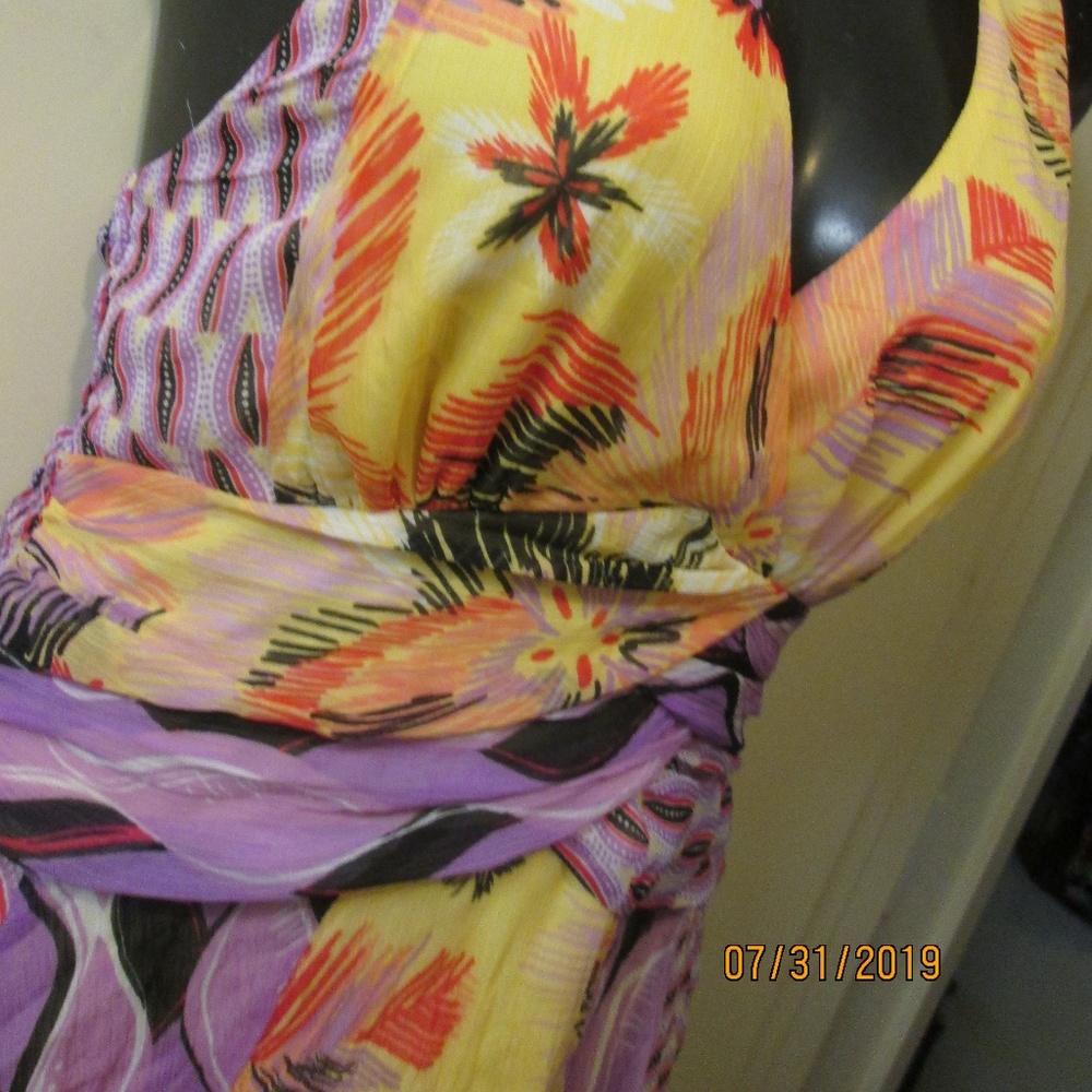 BISOU BISOU HALTER TOP/MINI DRESS. MEDIUM.. - Picture 5 of 5